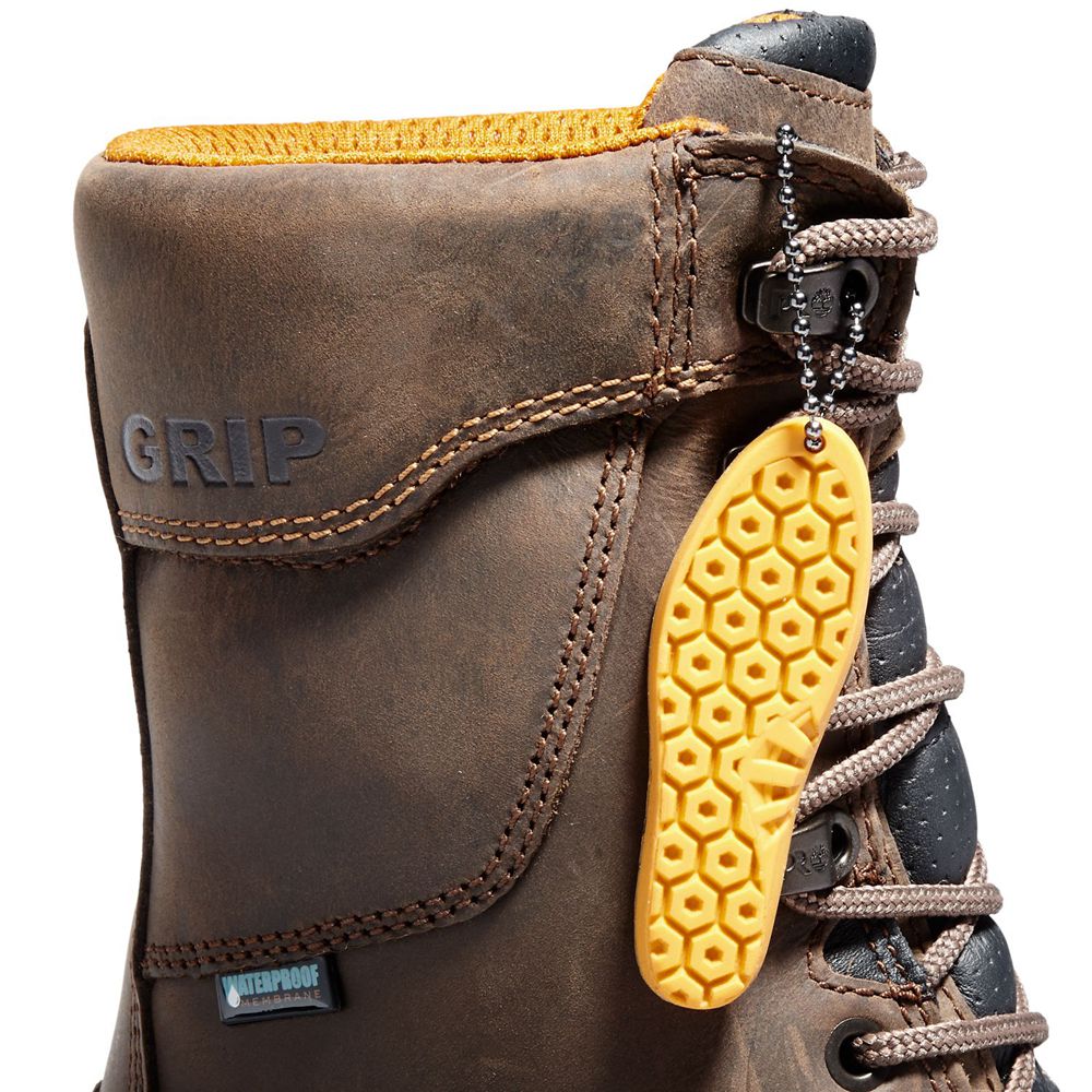 Botas Pro Timberland Hombre Pro Rip Saw 9\" Comp Toe Logger Marrones - Chile VAS-387615